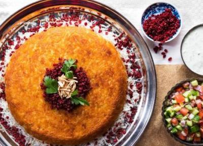 طرز تهیه ته چین مرغ با گردو؛ طعم بی نظیر و عطر زعفران